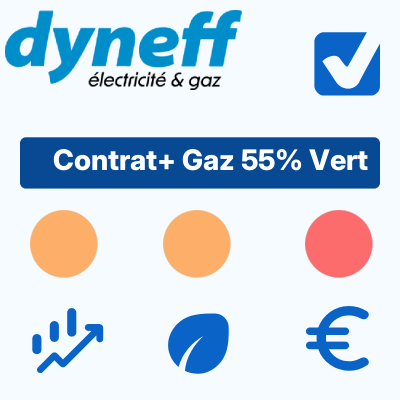 Contrat+ Gaz 55% Vert de Dyneff