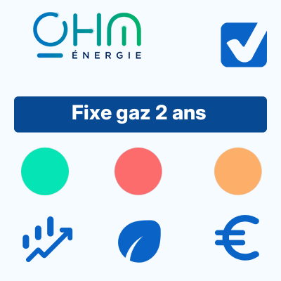 Fixe gaz 2 ans d'OHM Énergie