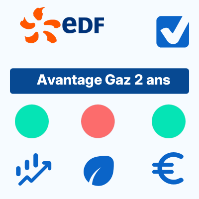 Avantage Gaz 2 ans d'EDF