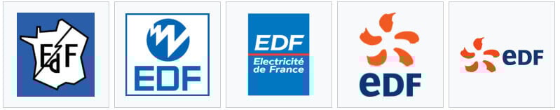 logo edf évolution ancien nouveau