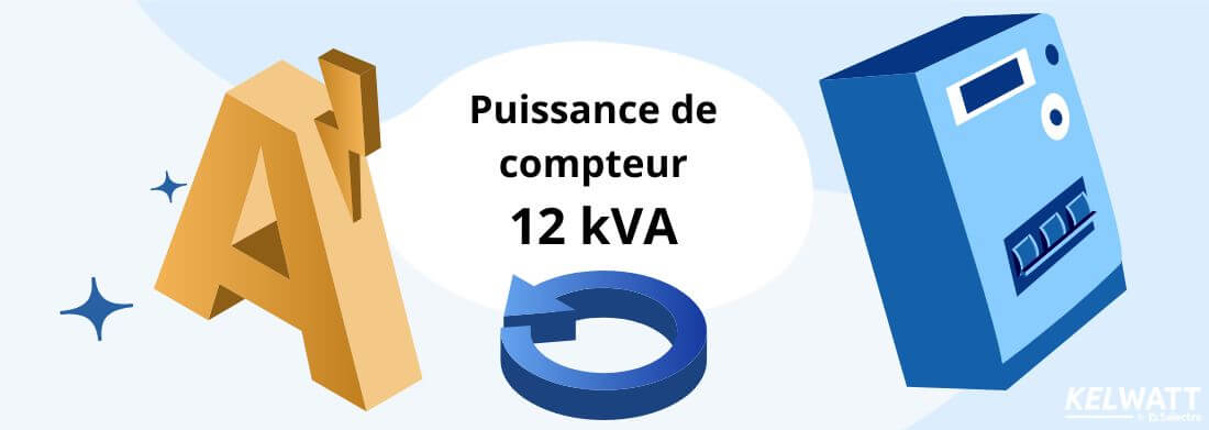 puissance compteur 12 kva kw