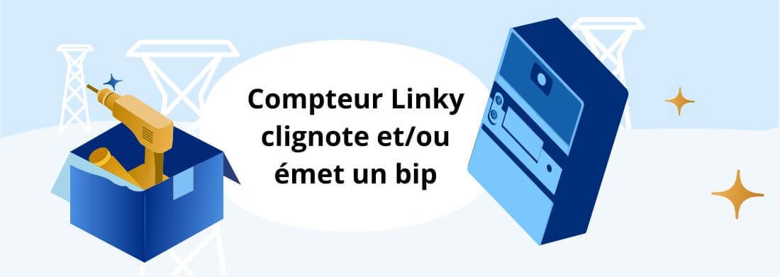 compteur linky clignote orange vert bip