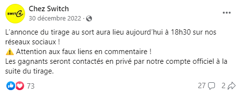 jeu concoursnoel iphone 14 chez switch energy
