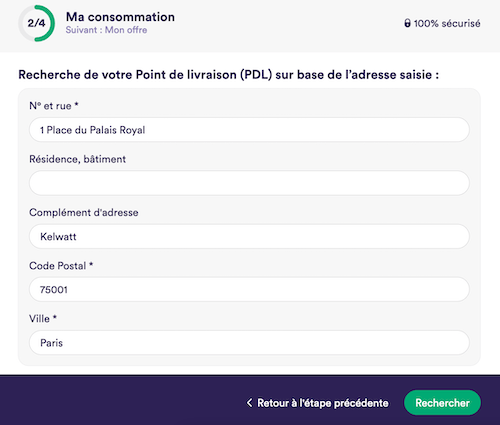 Recherche PDL pour souscrire un contrat d'électricité Recherche PDL pour souscrire un contrat d'électricité