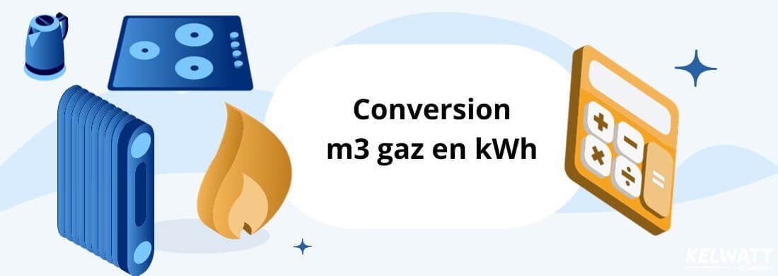 Conversion m3 gaz en kWh convertisseur, calculatrice