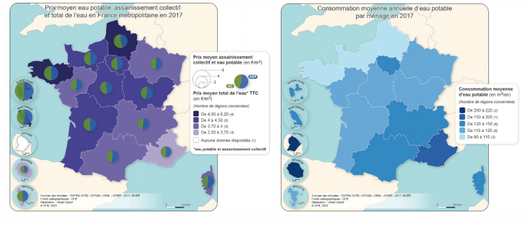 consommation eau potable france 2017