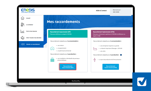 Choix type de raccordement