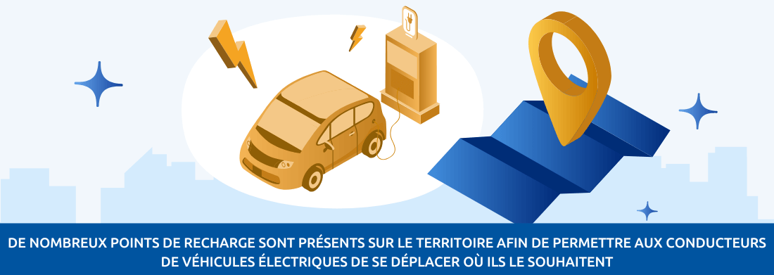 Informations pour trouver des bornes de recharge