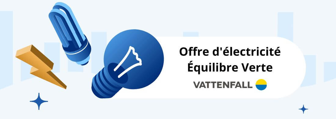 offre électricité équilibre verte vattenfall 5%