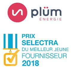 Plum Énergie Prix Selectra meilleur jeune fournisseur 2018