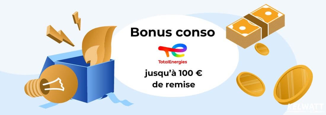 Bonus conso TotalEnergies 100 euros de remise