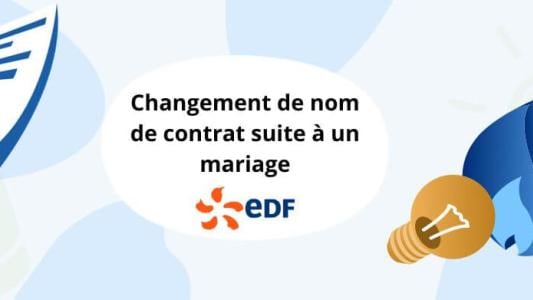 Changement nom contrat EDF suite mariage