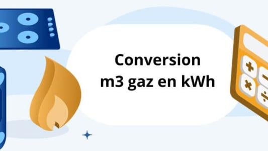 Conversion m3 gaz en kWh convertisseur, calculatrice