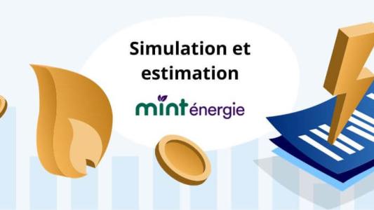 Mint Energie simulation estimation facture budget électricité gaz