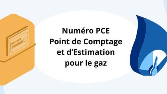 numéro pce point comptage estimation gaz