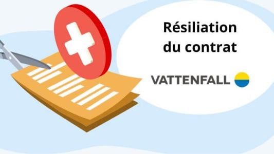 vattenfall résiliation résilier contrat